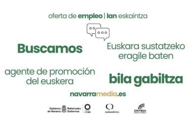 Oferta de empleo: contratación de agente de promoción del euskera