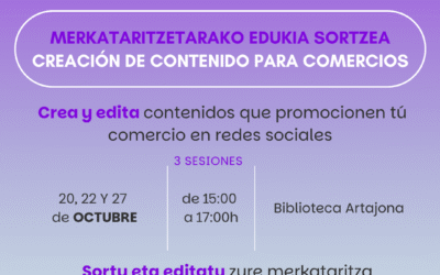 Cursos gratuitos para comercios este octubre en Artajona