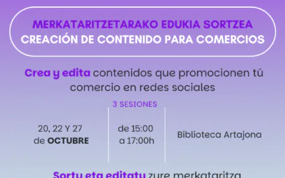 Cursos gratuitos para comercios este octubre en Artajona
