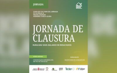 Jornada final de RuralNAV 2025 en Larraga destacando iniciativas frente al reto demográfico